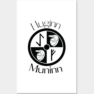 Huginn and Muninn Shield Posters and Art